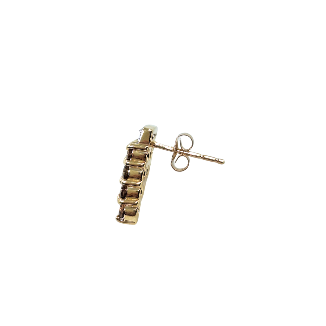9ct Yellow Gold Multi Gem Earrings