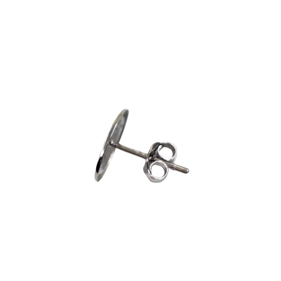 Silver St George Stud Earrings