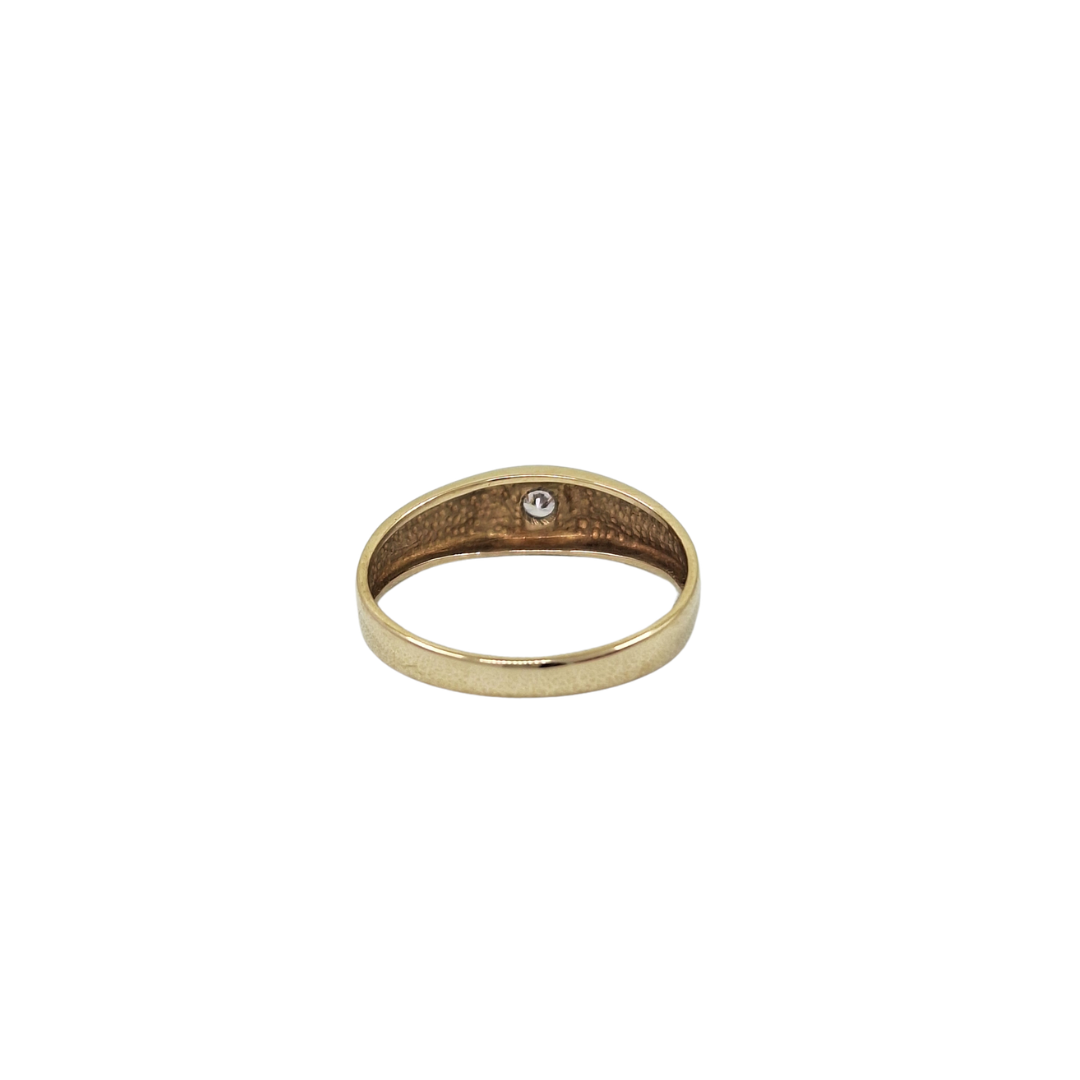 9ct Yellow Gold Cubic Zirconia Band Ring