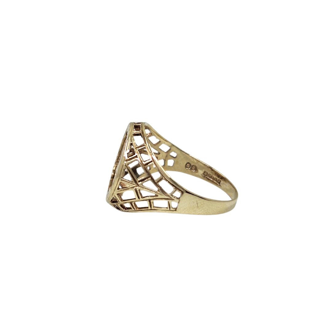 9ct Yellow Gold Coin Ring