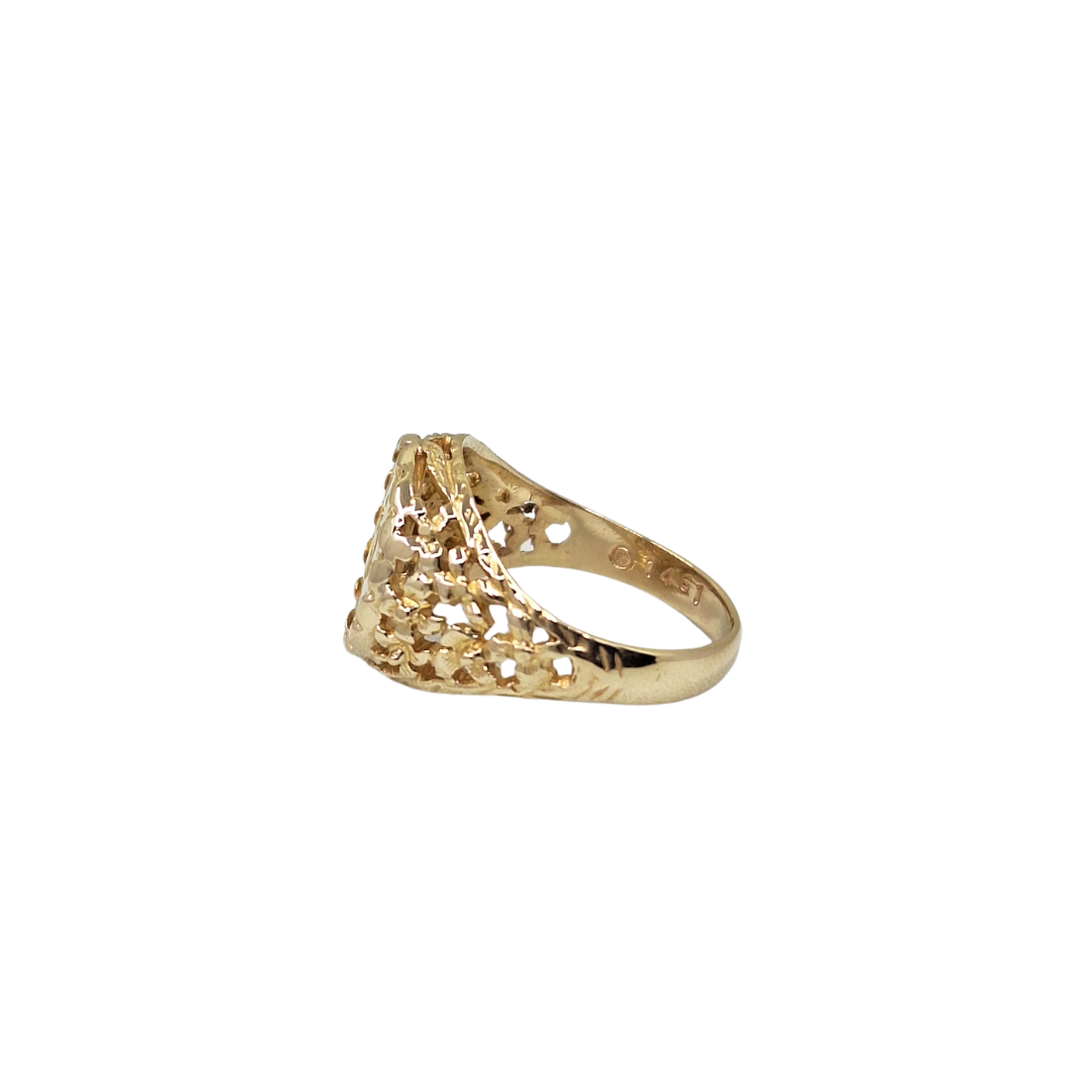 9ct Yellow Gold Mexican Coin Ring