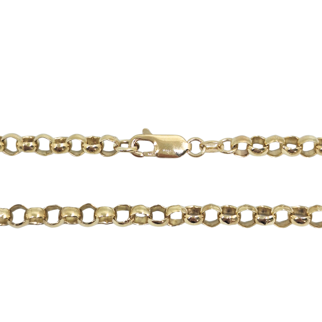 9ct Yellow Gold Belcher Chain 19"