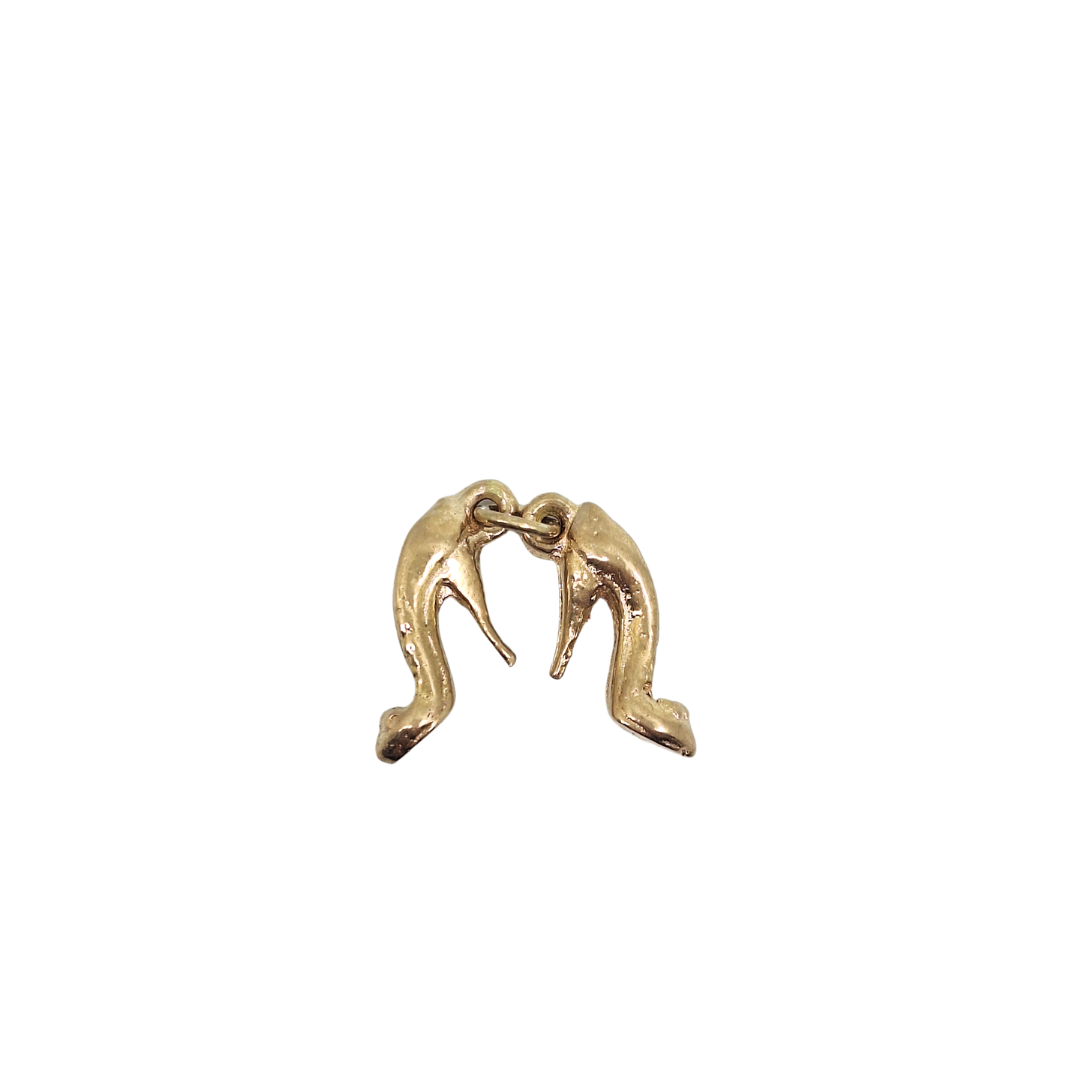 9ct Yellow Gold Solid Stiletto's Charm