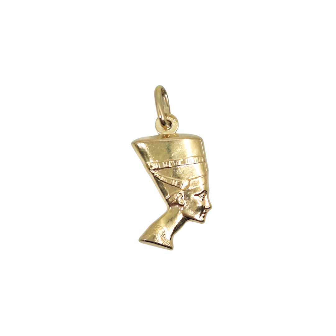 9ct Yellow Gold Hollow Nefertiti Pendant