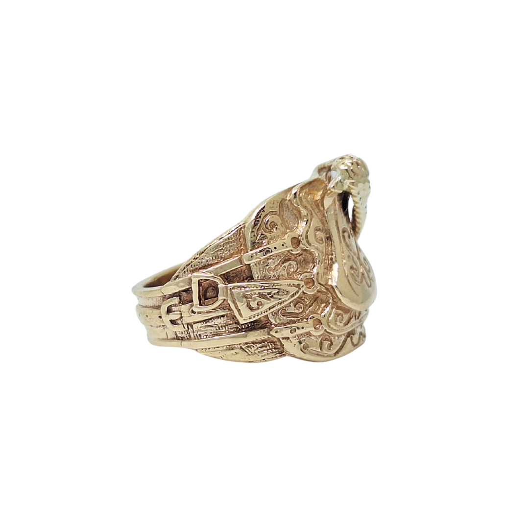 9ct Yellow Gold Saddle Ring