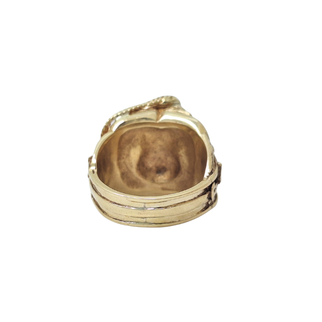 9ct Yellow Gold Saddle Ring