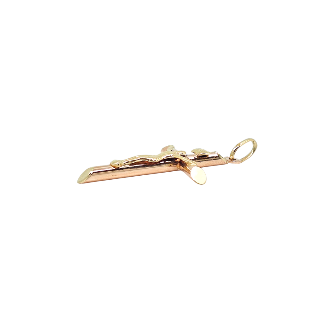 9ct Yellow Gold Crucifix