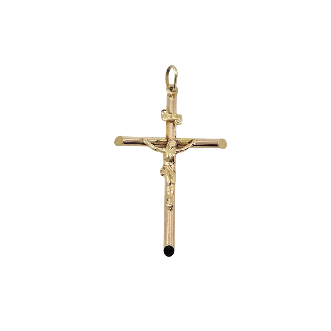 9ct Yellow Gold Crucifix