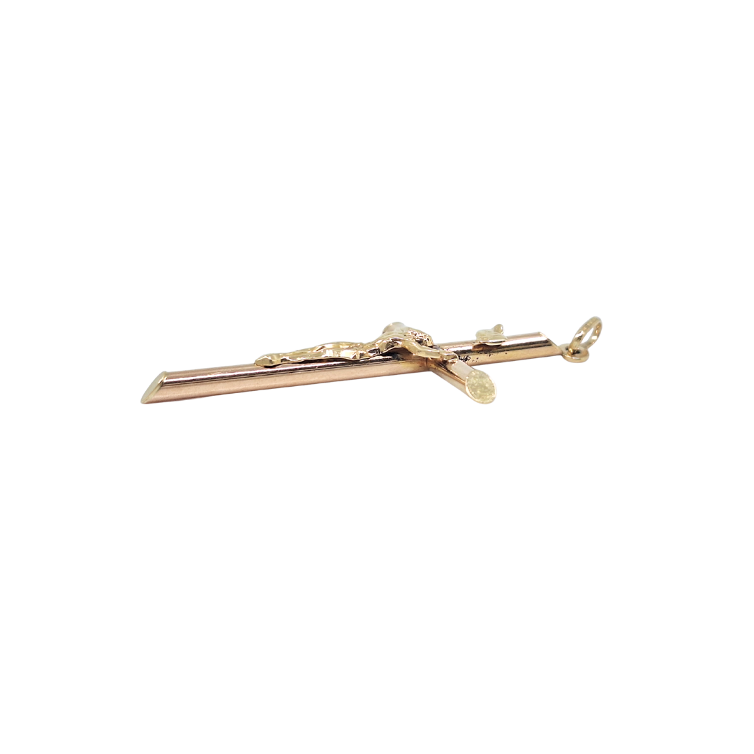 9ct Yellow Gold Crucifix