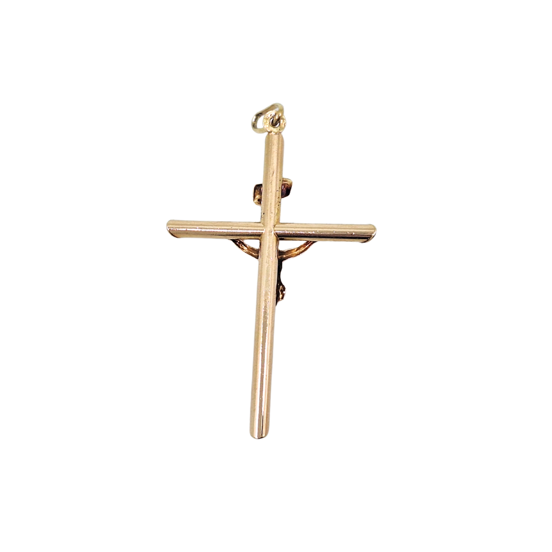 9ct Yellow Gold Crucifix
