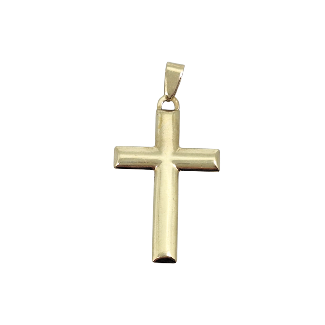 9ct Yellow Gold Hollow Cross Pendant