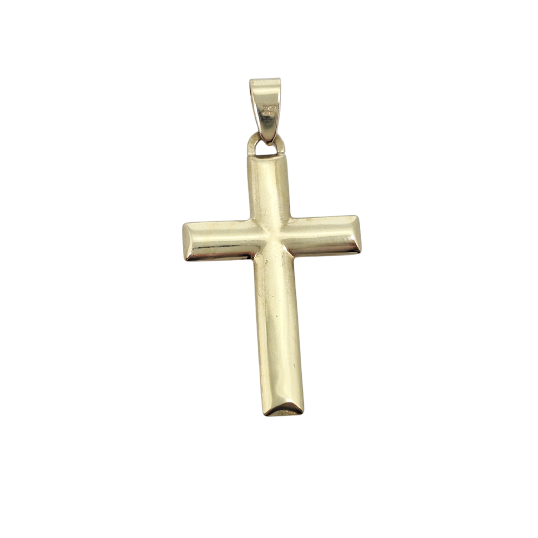 9ct Yellow Gold Hollow Cross Pendant