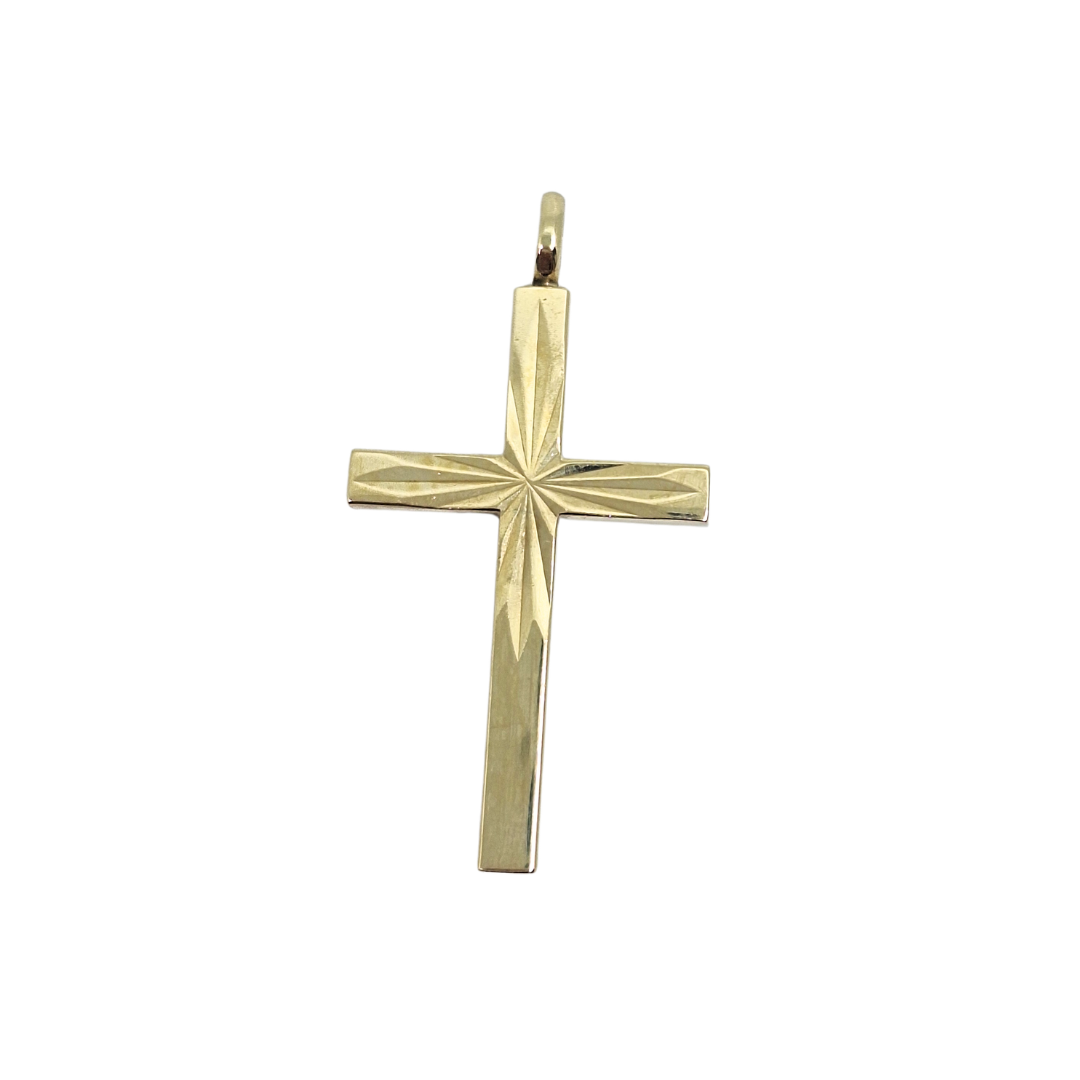 9ct Yellow Gold Cross Pendant