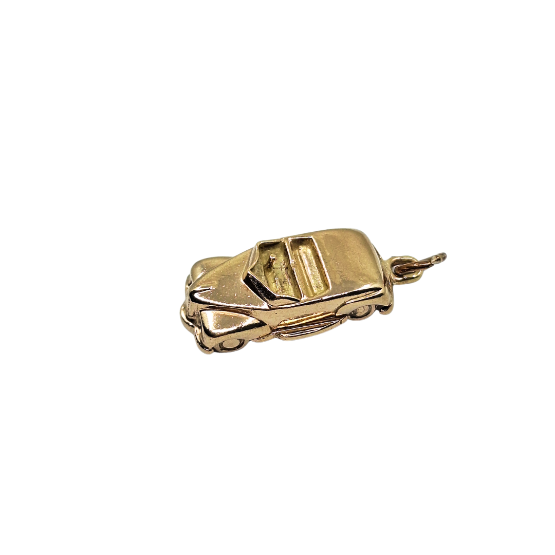 9ct Yellow Gold Car Charm