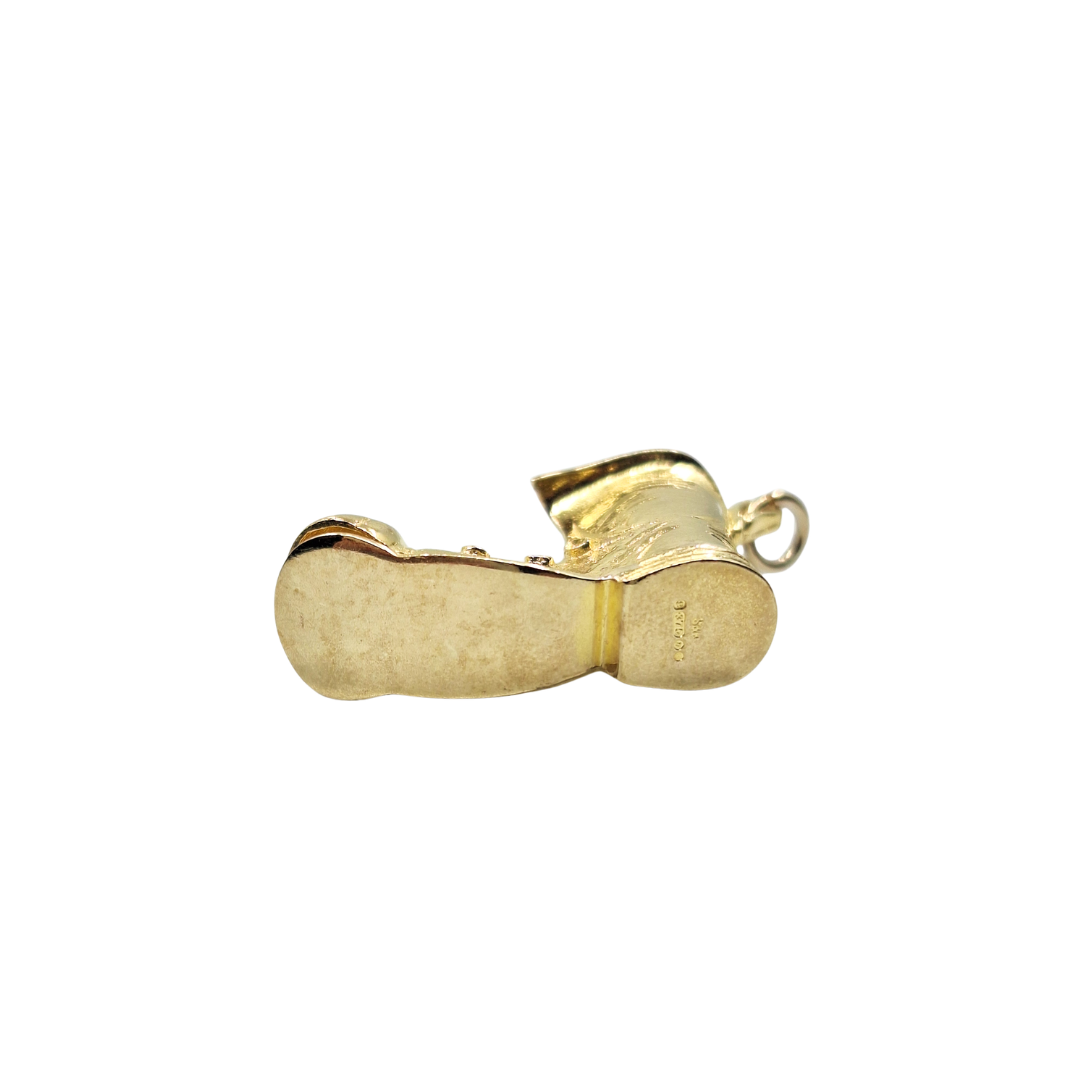 9ct Yellow Gold Boot Charm