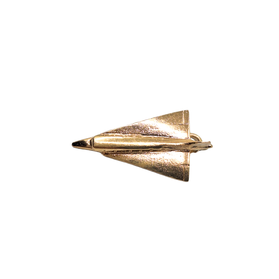 9ct Yellow Gold Solid Concorde Charm