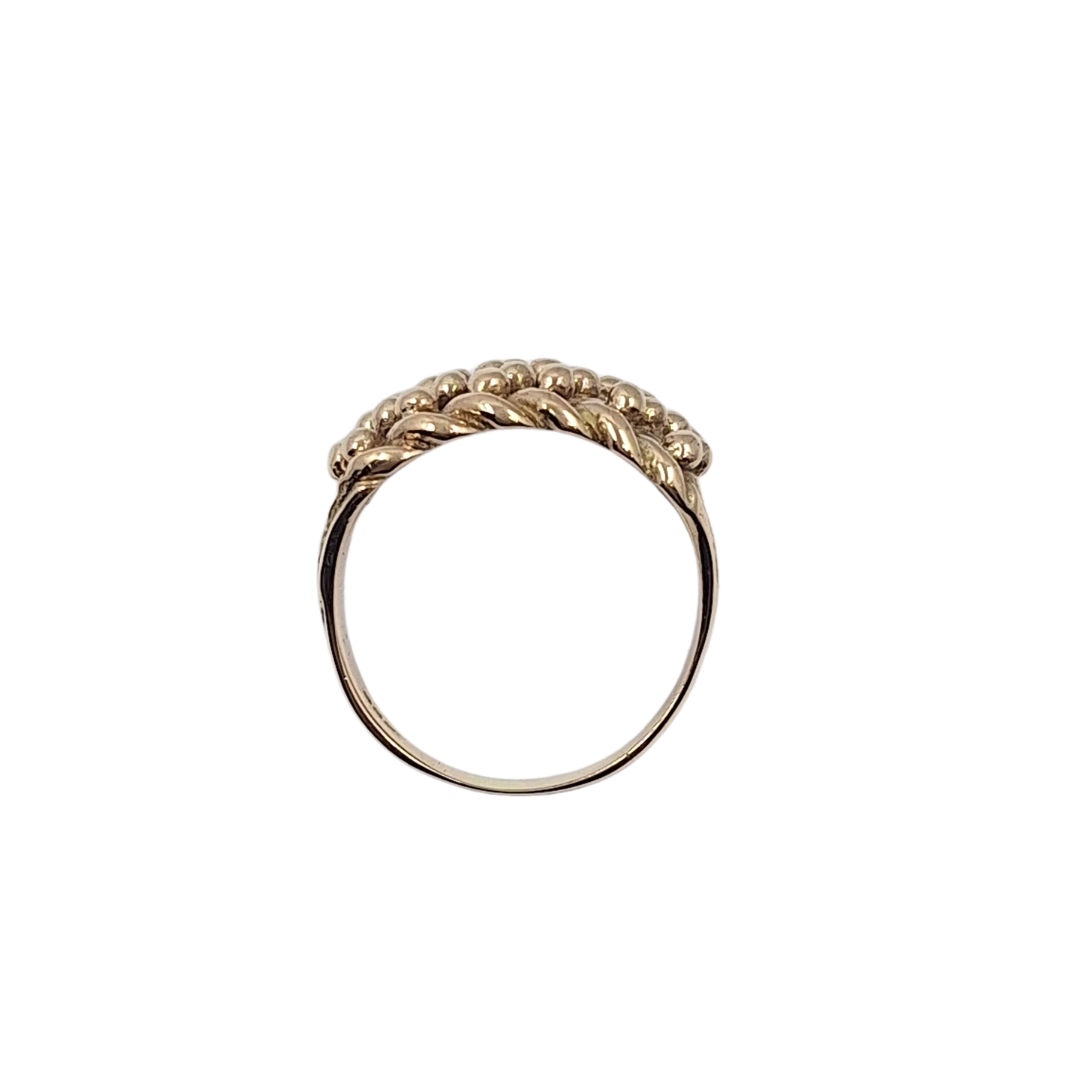 9ct Yellow Gold Keeper Ring