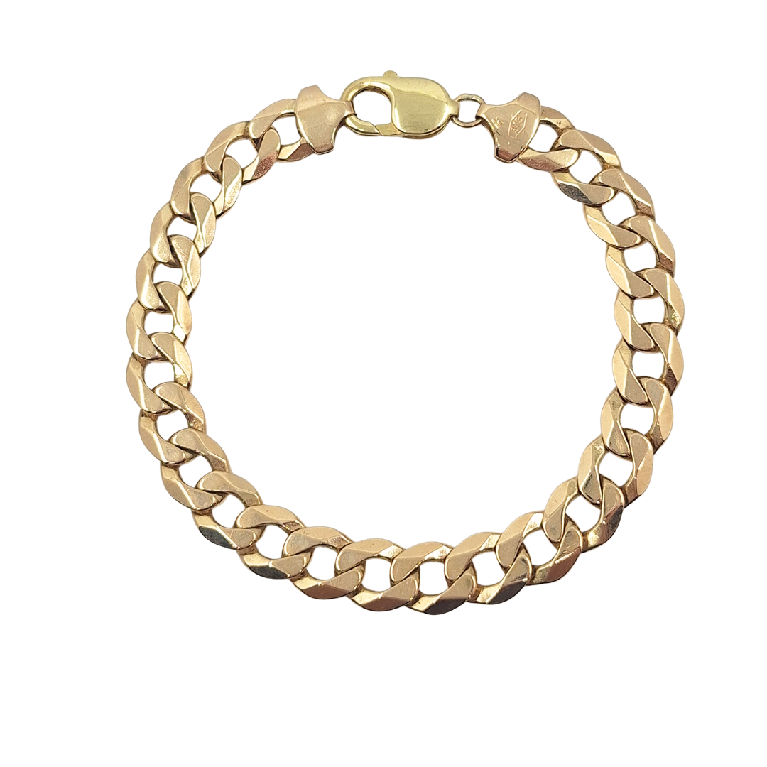 9ct Yellow Gold Curb Bracelet