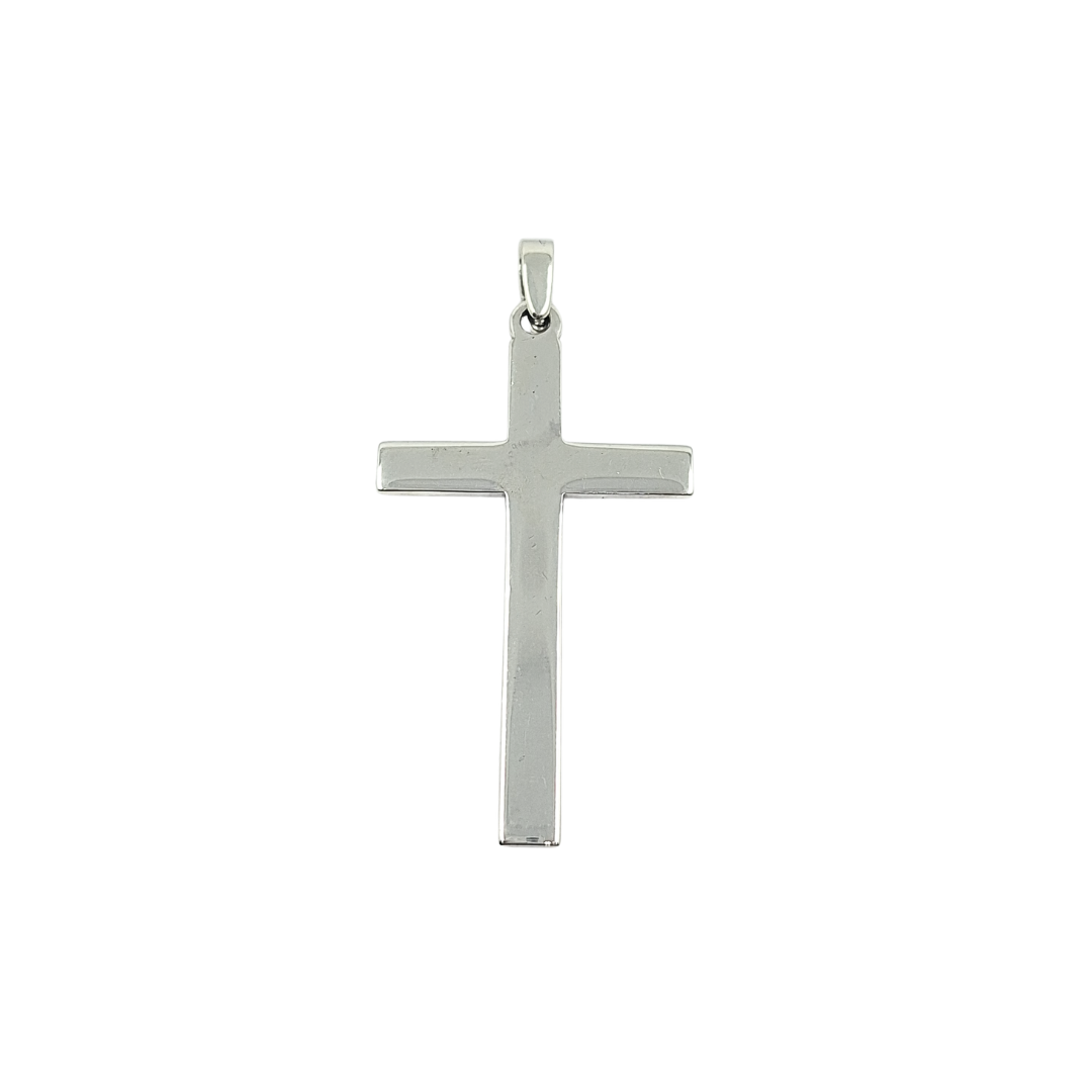9ct White Gold Cross Pendant