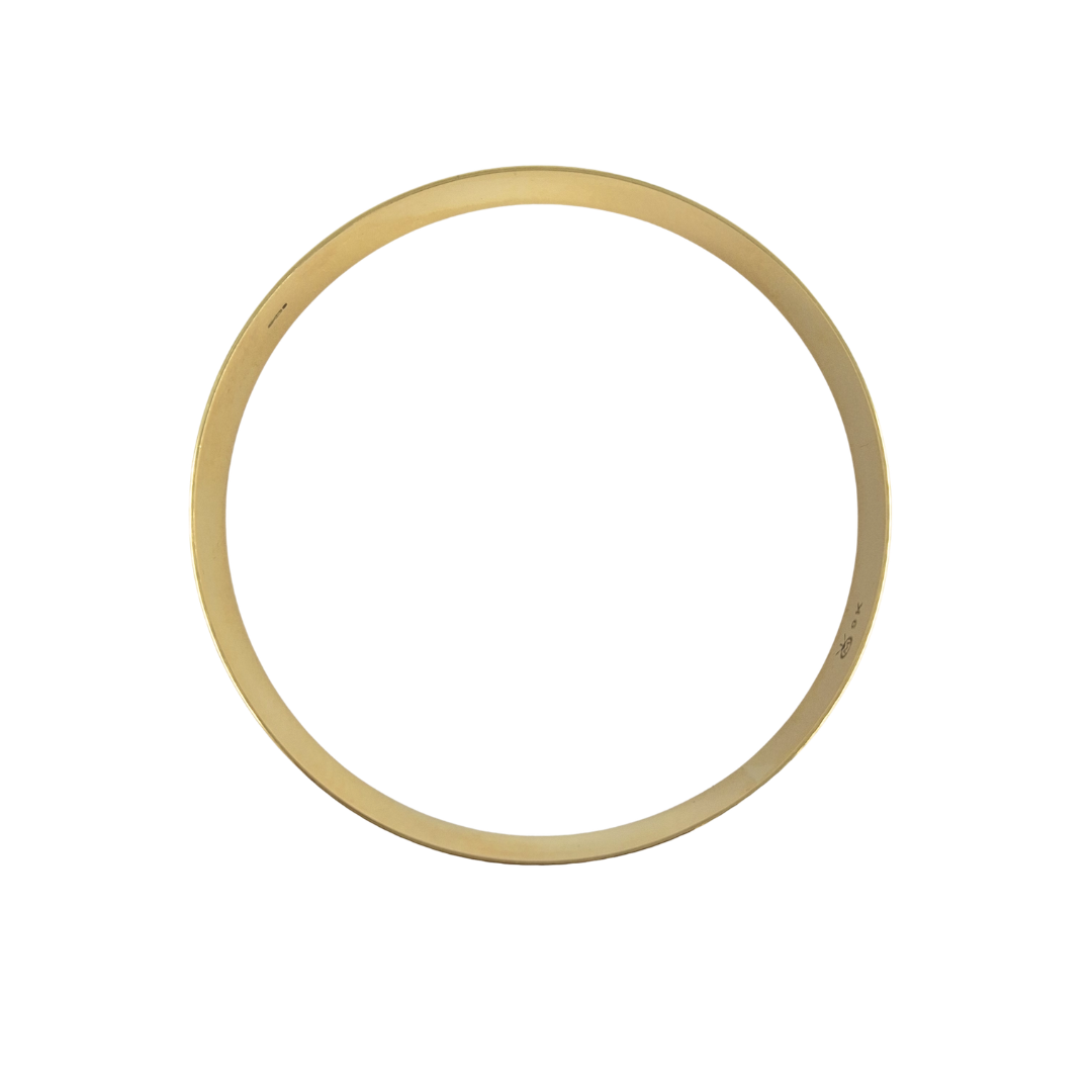 9ct Yellow Gold Diamond Cut Slave Bangle