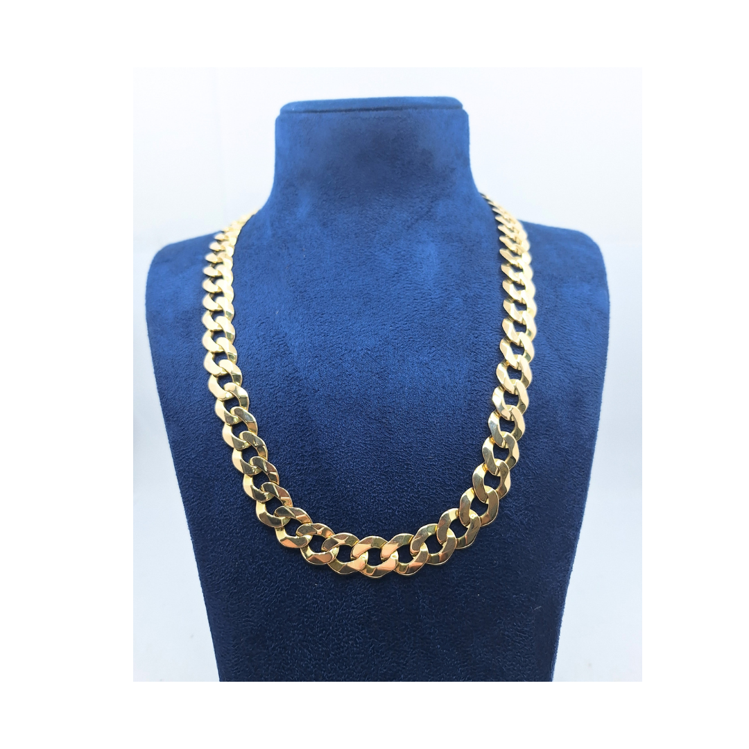 9ct Yellow Gold Curb Chain 23"
