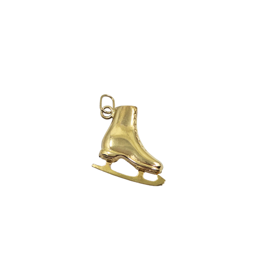9ct Yellow Gold Ice Skate Charm
