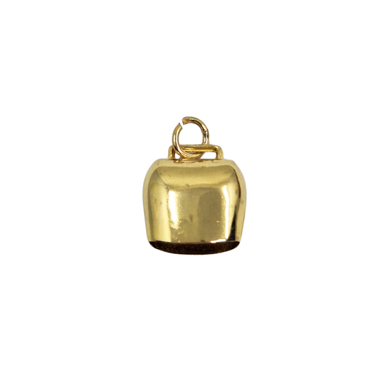 9ct Yellow Gold Cow Bell Charm