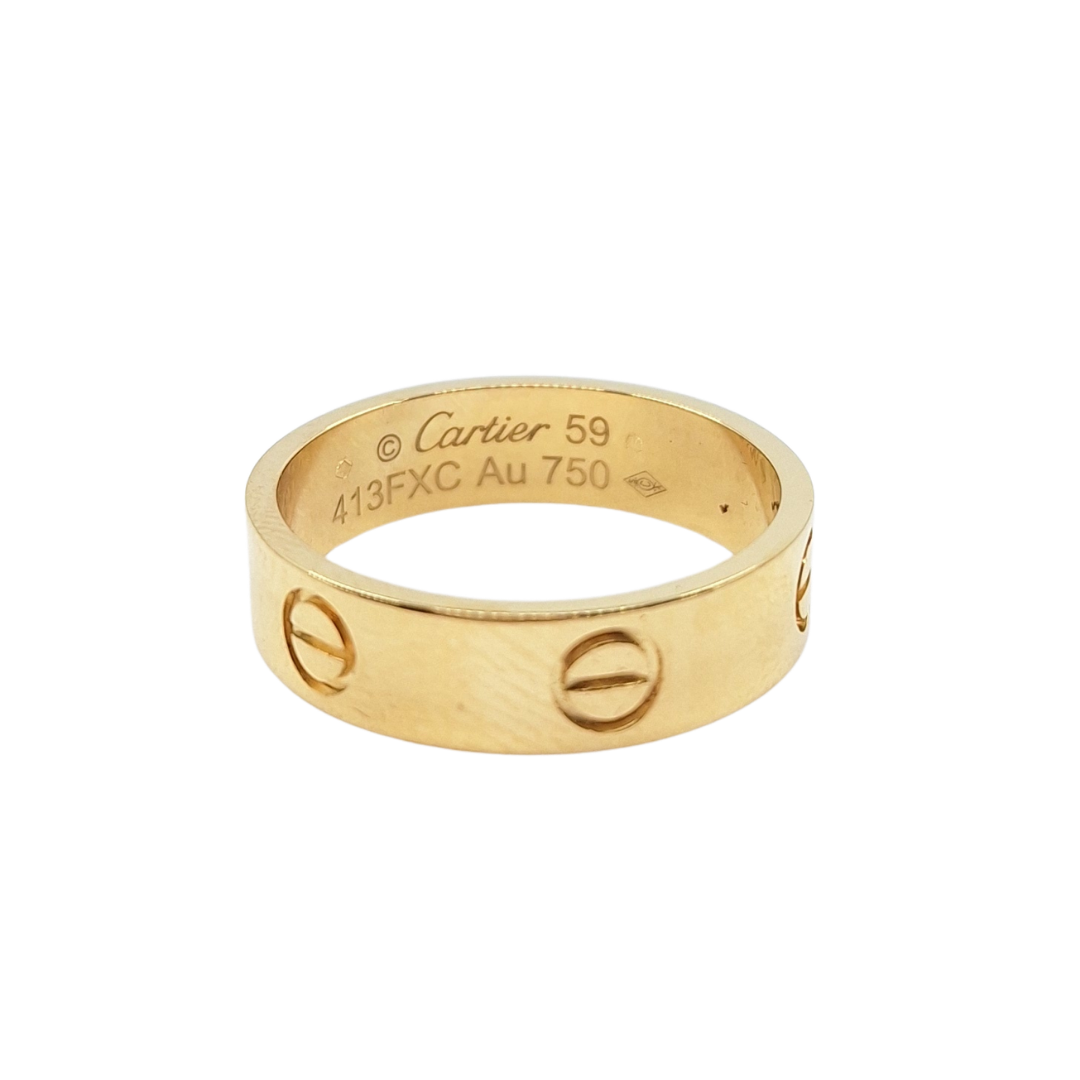 18ct Yellow Gold Cartier Love Ring