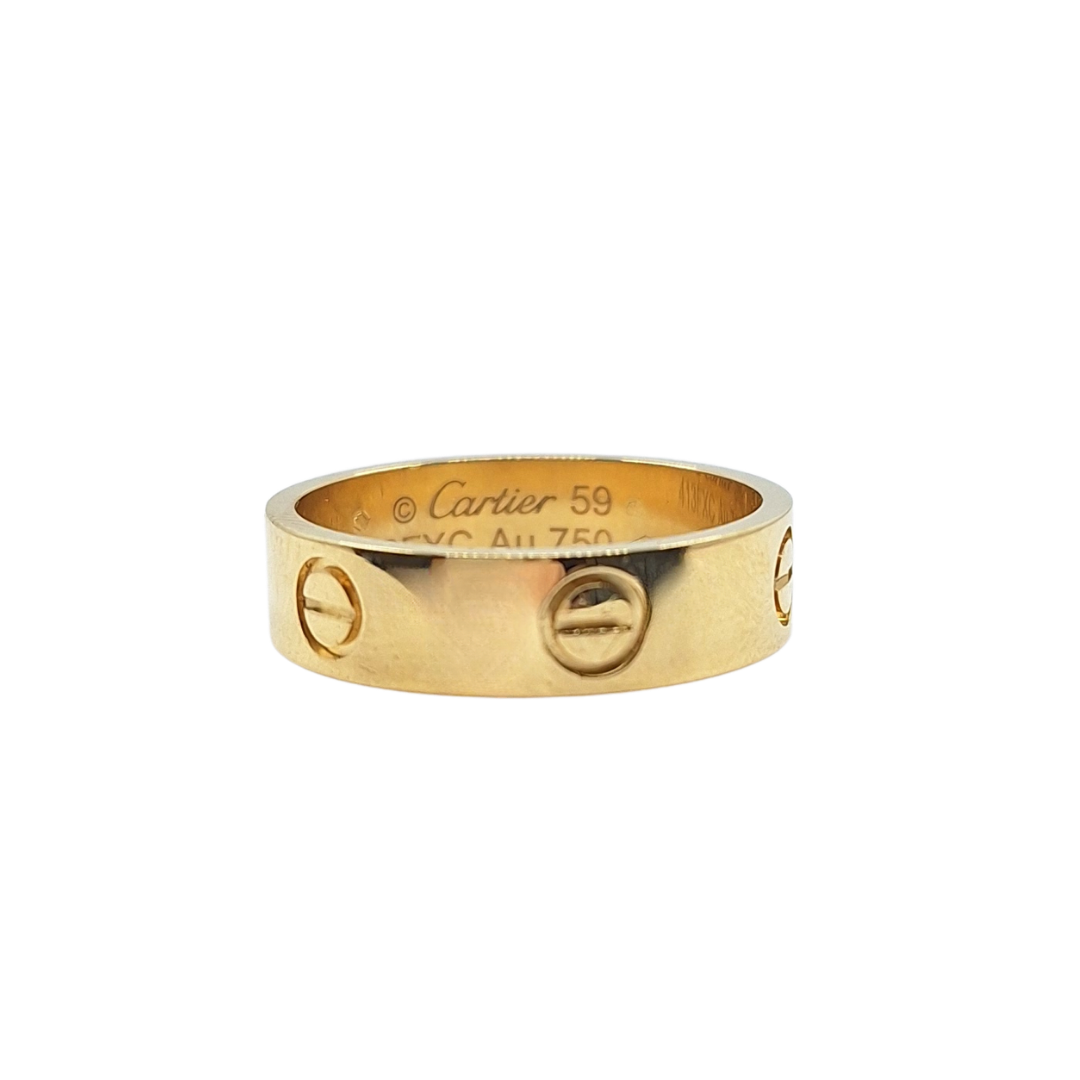 18ct Yellow Gold Cartier Love Ring