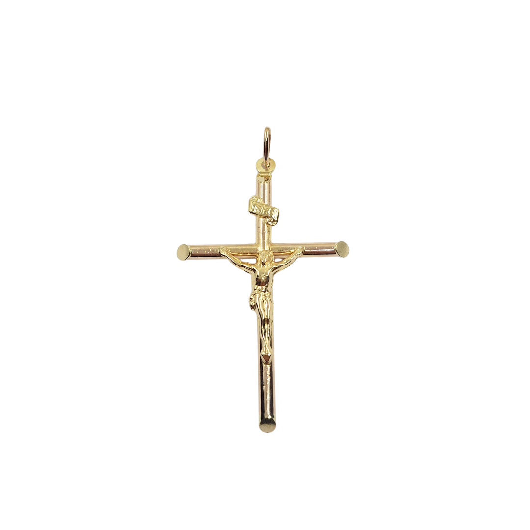 9ct Yellow Gold Crucifix Cross Pendant