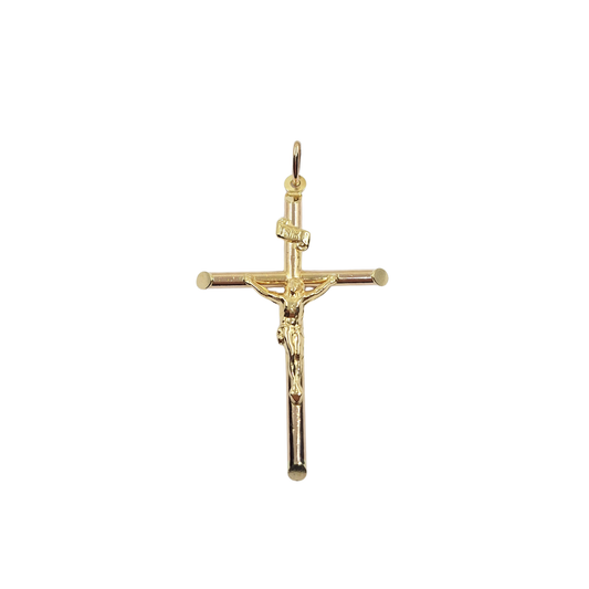 9ct Yellow Gold Crucifix Cross Pendant