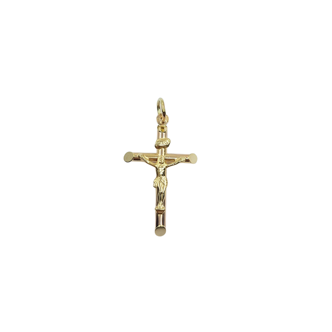 9ct Yellow Gold Crucifix Cross Pendant