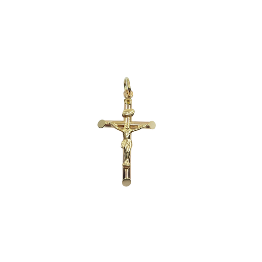 9ct Yellow Gold Crucifix Cross Pendant