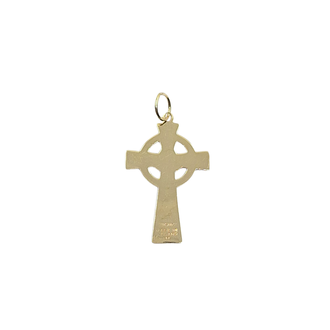 14ct Yellow Gold Clover Cross Pendant