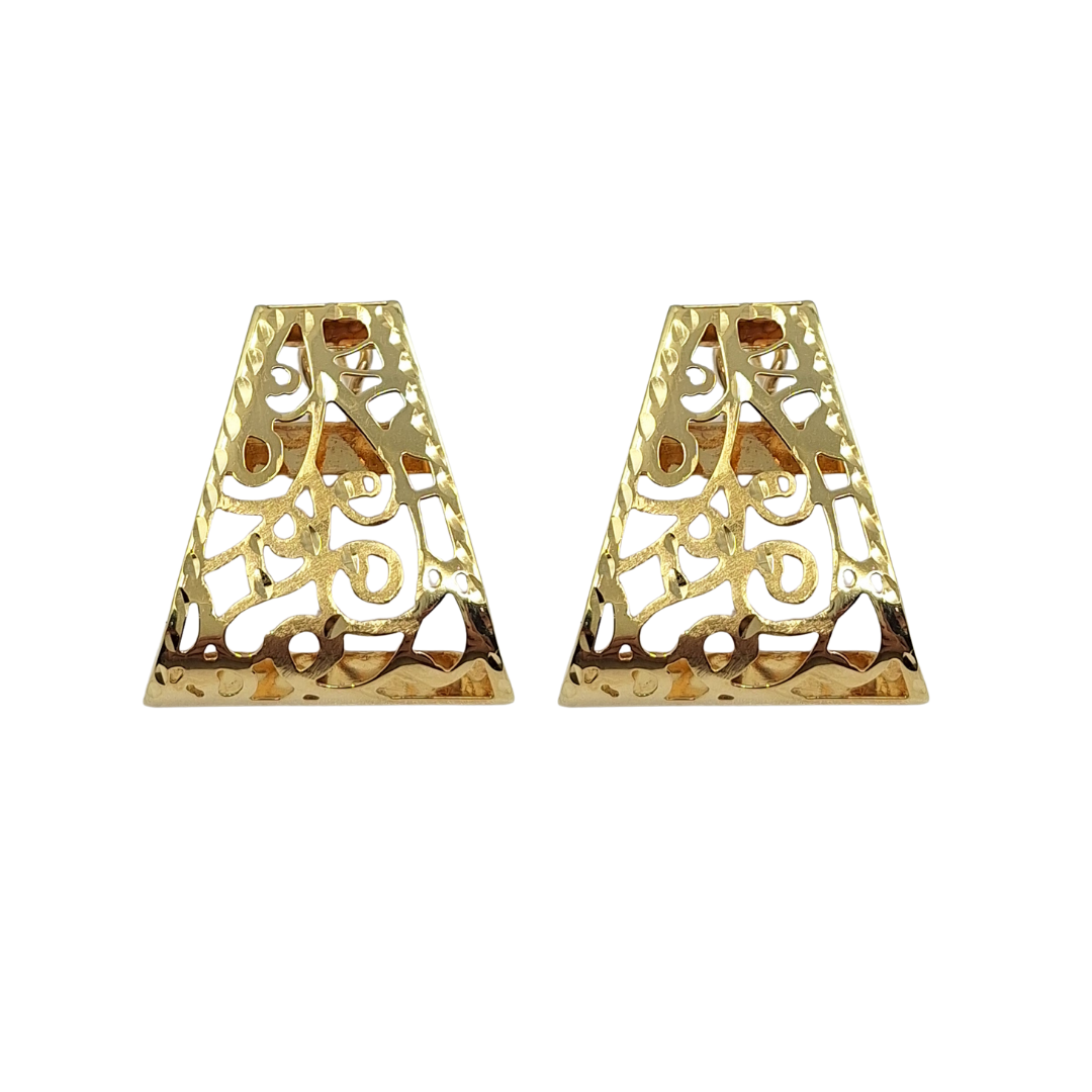 18ct Yellow Gold Pendant And Earring Set