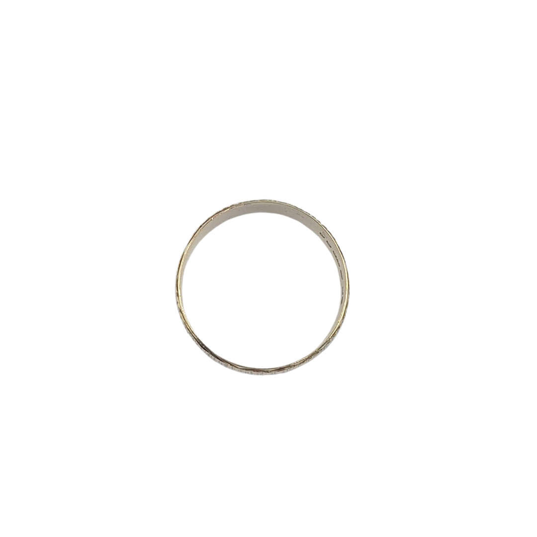 9ct Yellow Gold Patterned Wedding Band