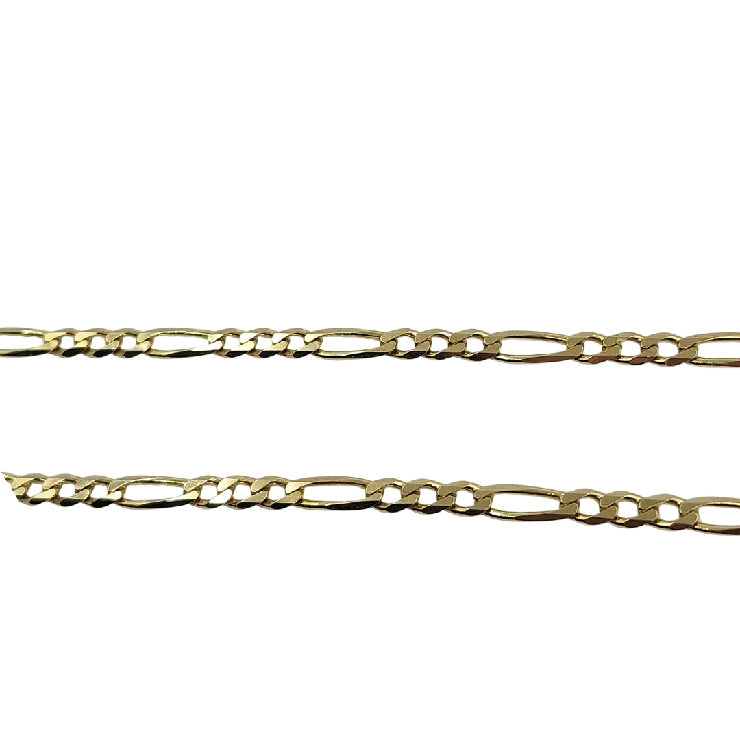 9ct Yellow Gold 20" Figaro Chain