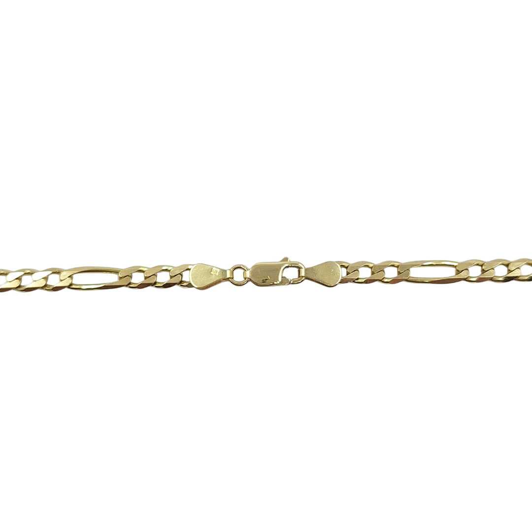 9ct Yellow Gold 20" Figaro Chain