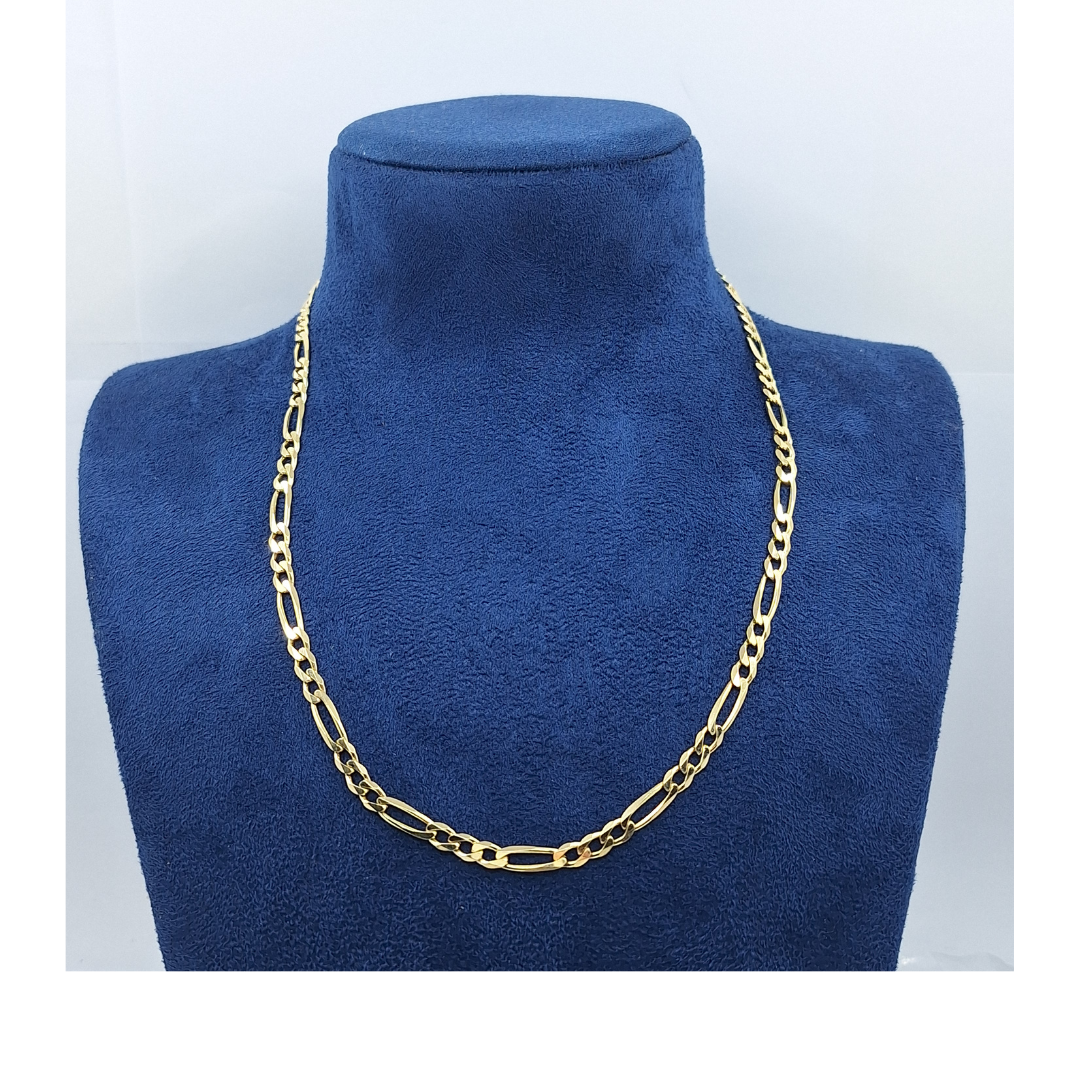 9ct Yellow Gold 20" Figaro Chain