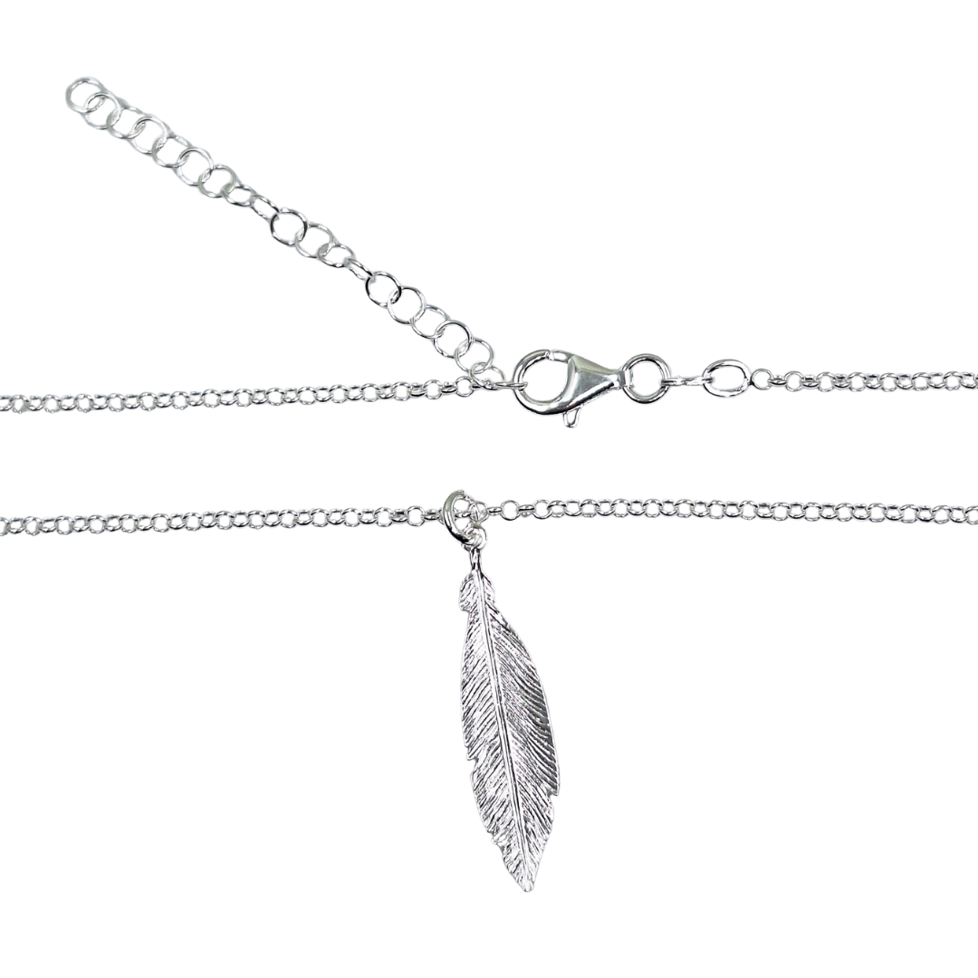 Silver Feather Necklace