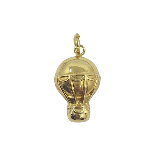 18ct Yellow Gold Hollow Hot Air Balloon Charm