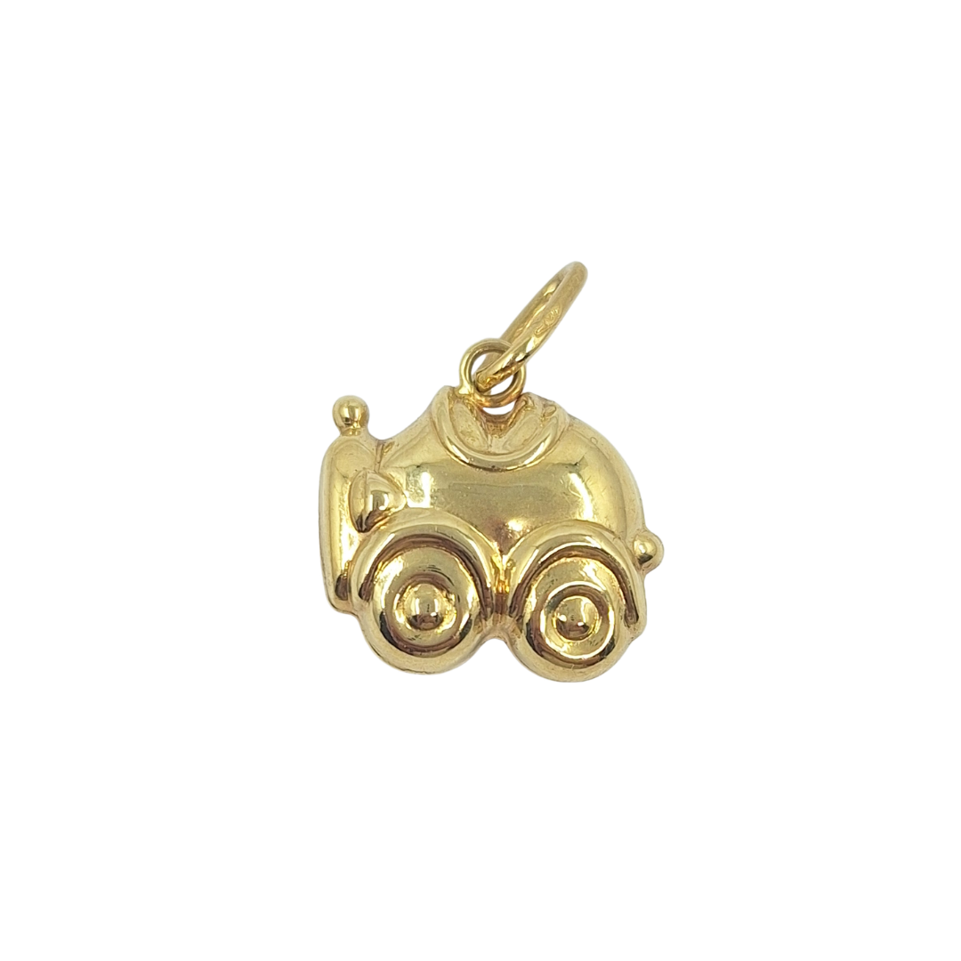 18ct Yellow Gold Car Charm