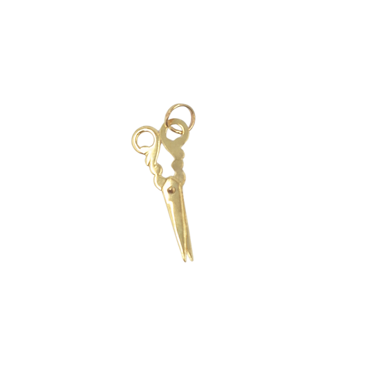 9ct Yellow Gold Scissors Charm