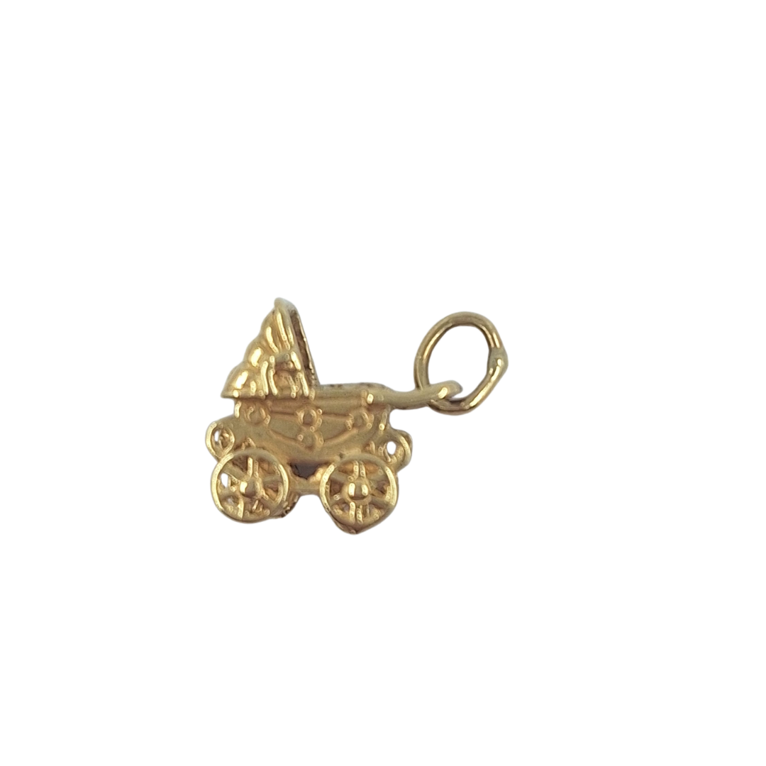 9ct Yellow Gold Pram Charm