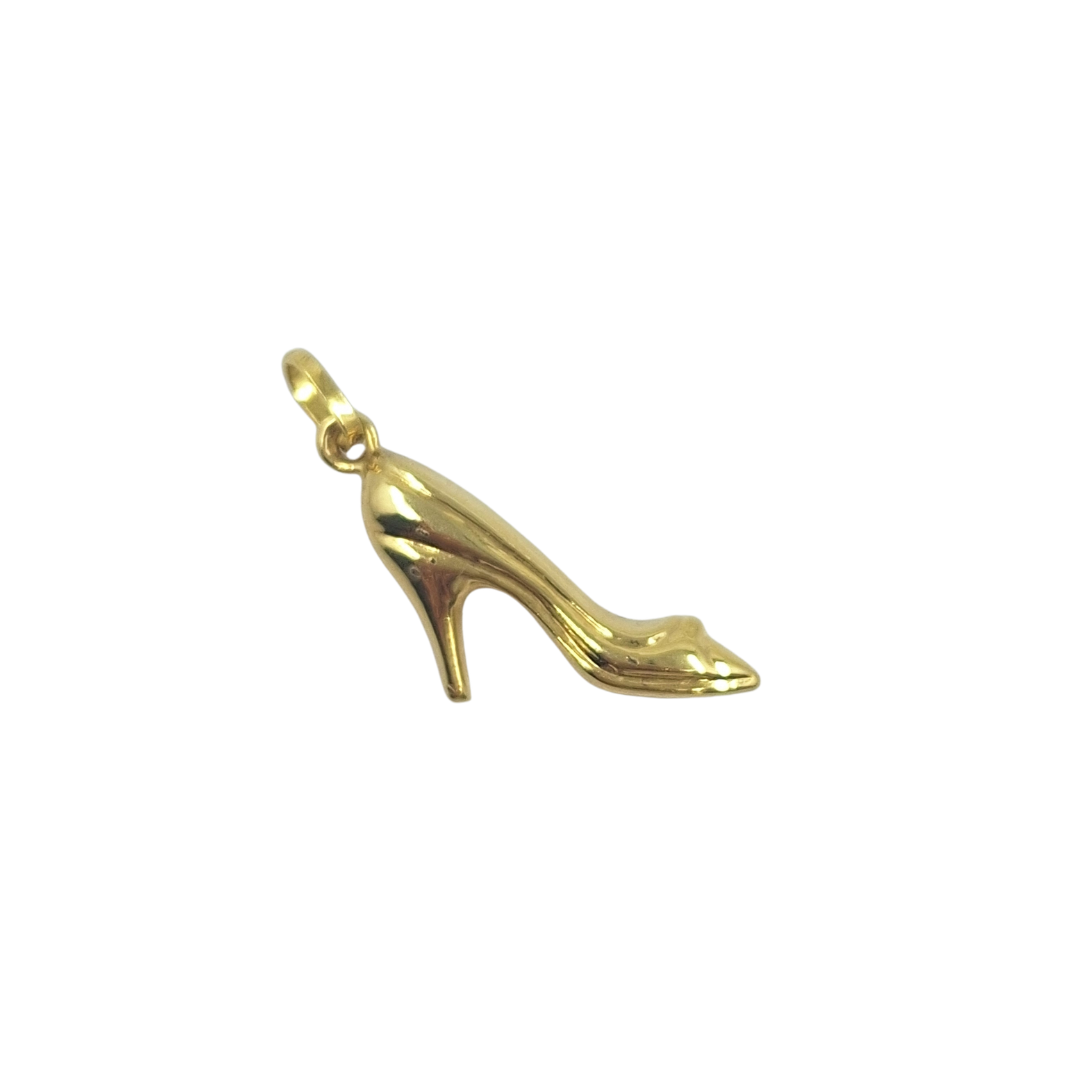 9ct Yellow Gold Hollow High Heel Charm