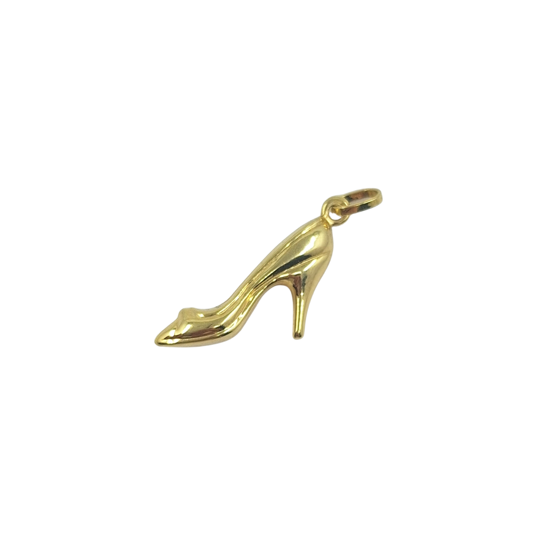 9ct Yellow Gold Hollow High Heel Charm