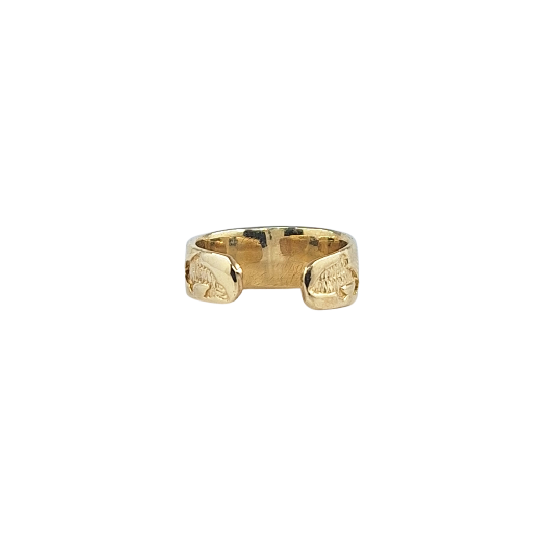9ct Yellow Gold Dolphin Toe Ring