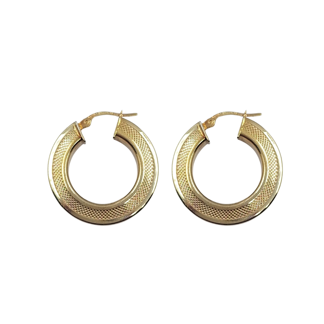 9ct Yellow Gold Hollow Hoop Earrings