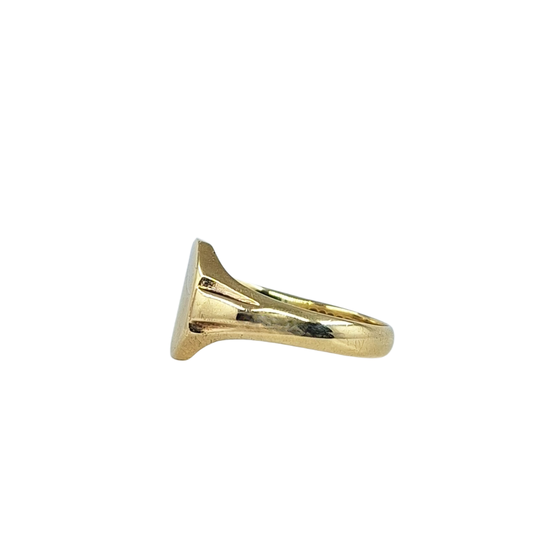 9ct Yellow Gold Patterned Signet Ring
