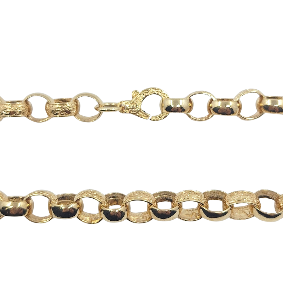 9ct Yellow Gold 26" Belcher Chain
